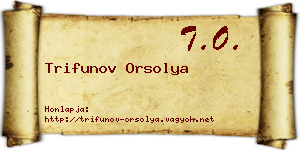 Trifunov Orsolya névjegykártya